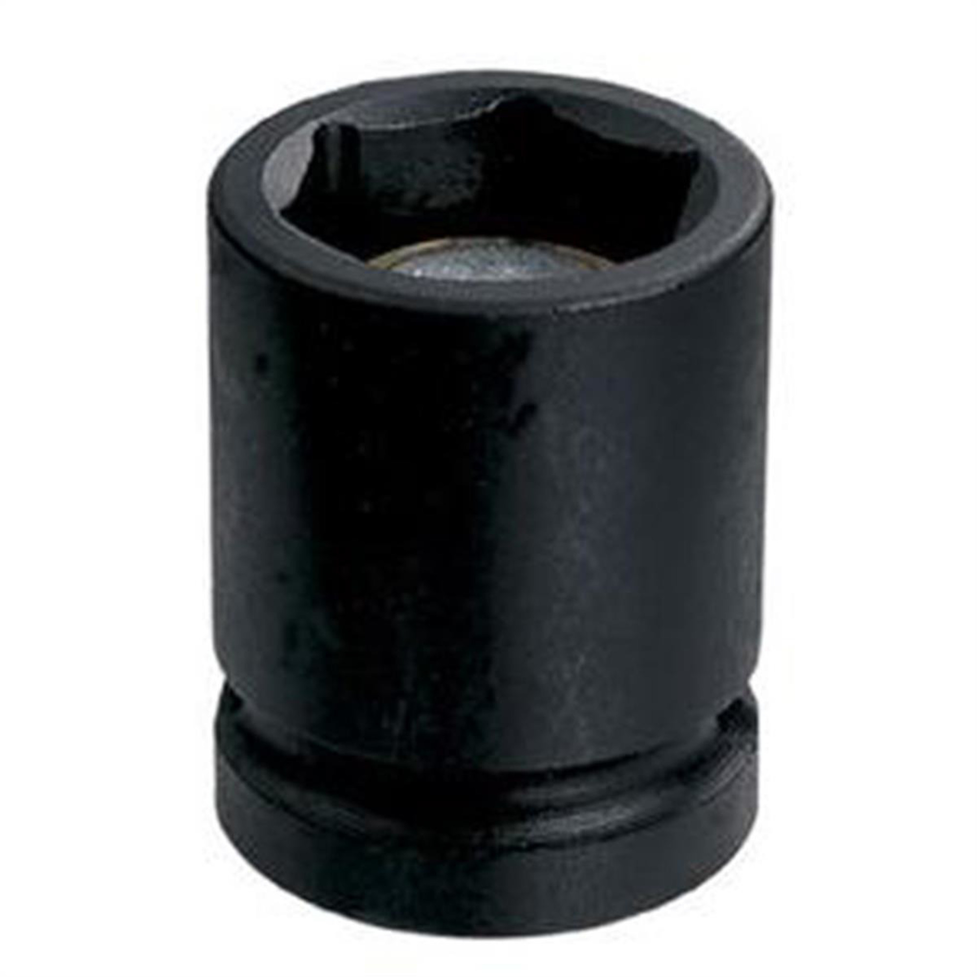 Grey Pneumatic Magnetic Standard Socket — 3/8in. Drive x 1/2in., Heat Treated, Black Oxide Coated, Model# GRE1016RG